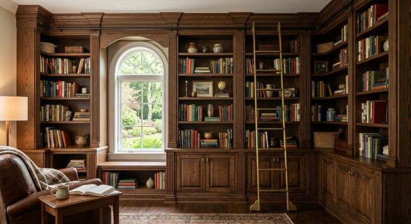 Custom Bookcase Installation in Fairfax, VA
