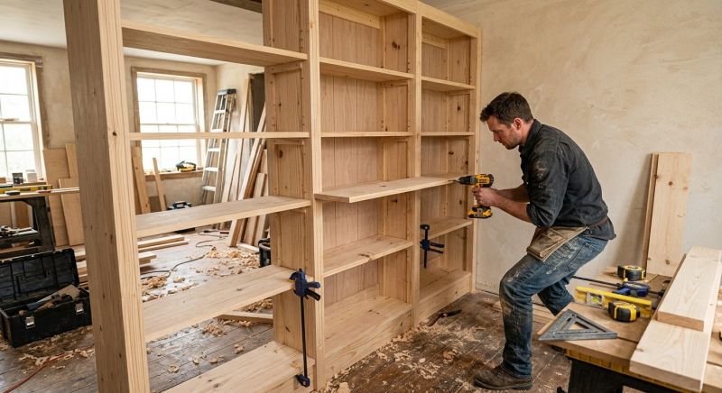 Bookcase Construction in Greensboro, NC