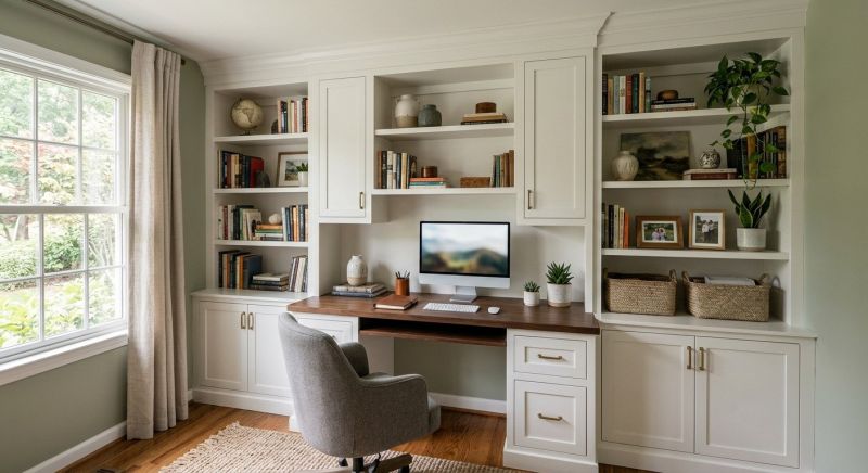 Built In Desk Installation in Fairfax, VA