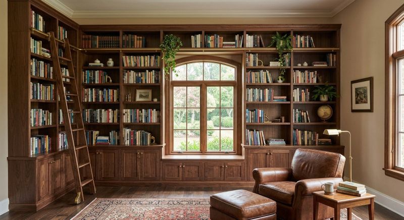 Custom Bookshelves Installation in Frederick, MD