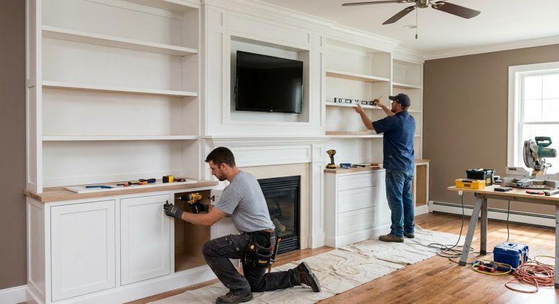 Mudroom Shelving Installation in Greensboro, NC